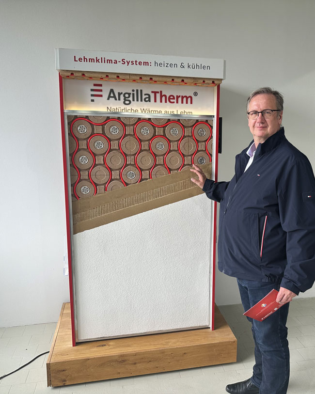 Rainer Sökeland bei Argilla Therm Naturklimasysteme.